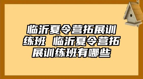 臨沂夏令營(yíng)拓展訓(xùn)練班 臨沂夏令營(yíng)拓展訓(xùn)練班有哪些