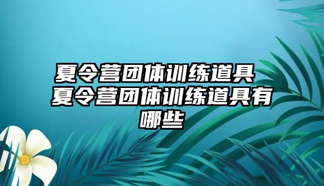 夏令營團體訓(xùn)練道具 夏令營團體訓(xùn)練道具有哪些