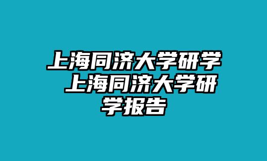 上海同濟(jì)大學(xué)研學(xué) 上海同濟(jì)大學(xué)研學(xué)報(bào)告