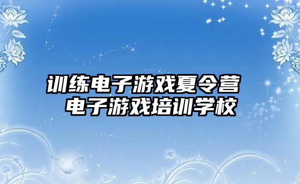 訓練電子游戲夏令營 電子游戲培訓學校