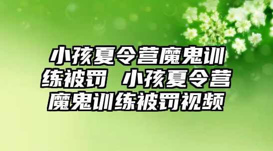 小孩夏令營魔鬼訓練被罰 小孩夏令營魔鬼訓練被罰視頻