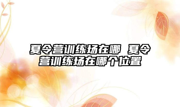 夏令營(yíng)訓(xùn)練場(chǎng)在哪 夏令營(yíng)訓(xùn)練場(chǎng)在哪個(gè)位置