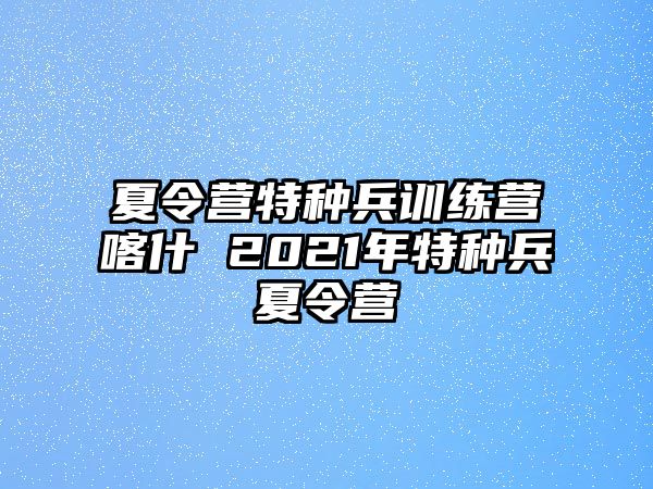 夏令營(yíng)特種兵訓(xùn)練營(yíng)喀什 2021年特種兵夏令營(yíng)